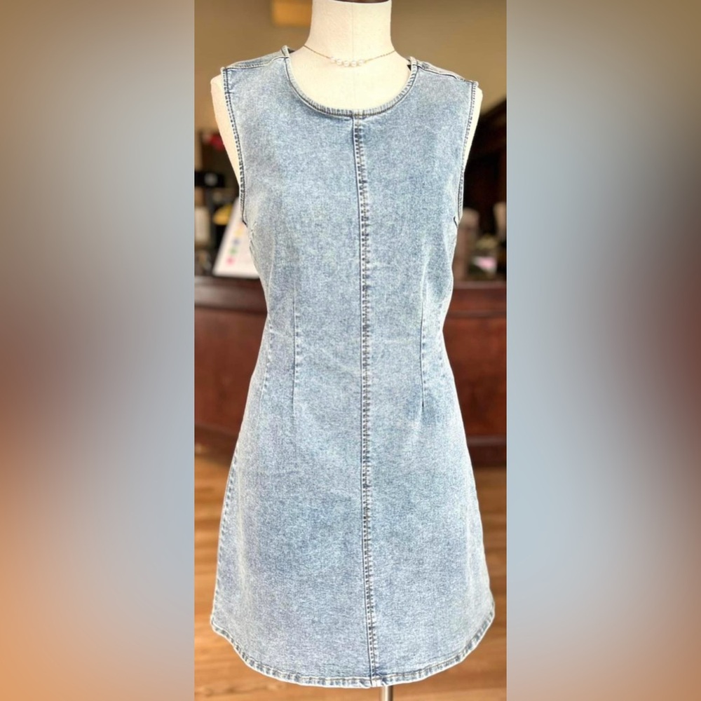 NWT 🌟 HABITUAL Denim Sleeveless Mini Dress size XL